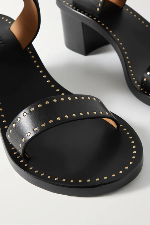 Isabel Marant - Jaeryn Studded Leather Sandals - Black - Image 4