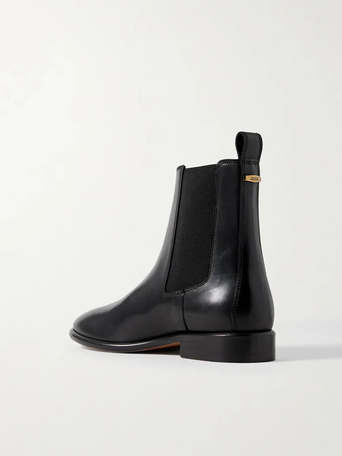 Isabel Marant - Jelna Leather Chelsea Boots - Black - Image 3