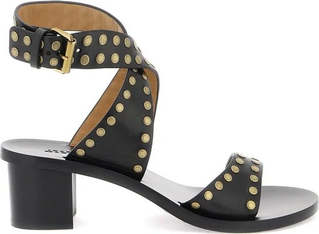 Isabel Marant Jillin Studded Crossover-Strap Sandals