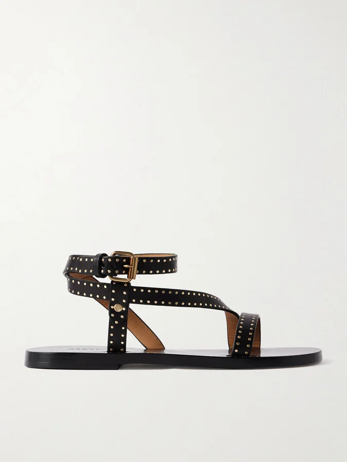 Isabel Marant - Jopee Studded Leather Sandals - Black