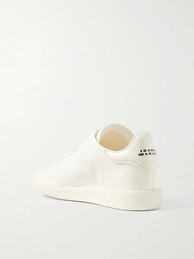 Isabel Marant - Kaycee Leather Sneakers - White - Image 3