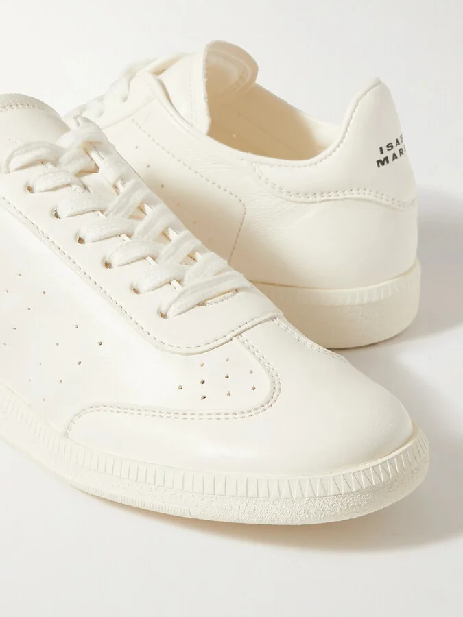 Isabel Marant - Kaycee Leather Sneakers - White - Image 4
