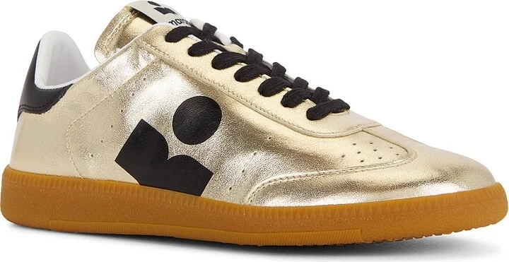 Isabel Marant Kaycee Sneaker in Metallic Gold - Image 2