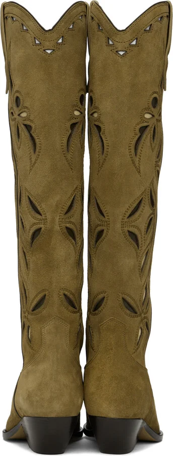 Isabel Marant Khaki Denvee Boots - Image 2