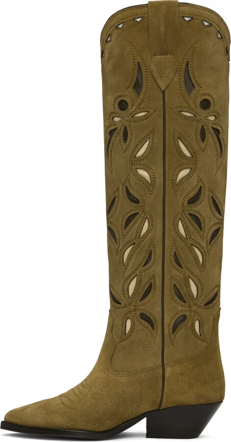 Isabel Marant Khaki Denvee Boots - Image 3