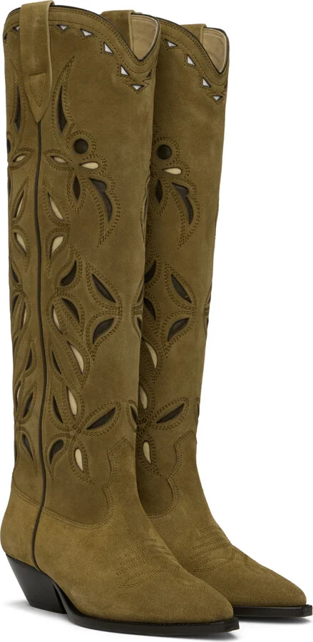 Isabel Marant Khaki Denvee Boots - Image 4