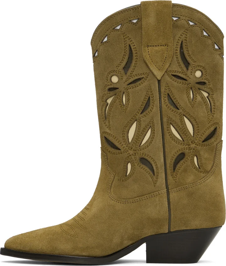Isabel Marant Khaki Duerto Boots - Image 3