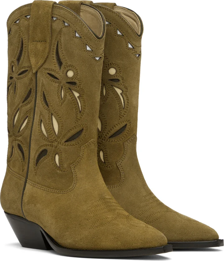 Isabel Marant Khaki Duerto Boots - Image 4