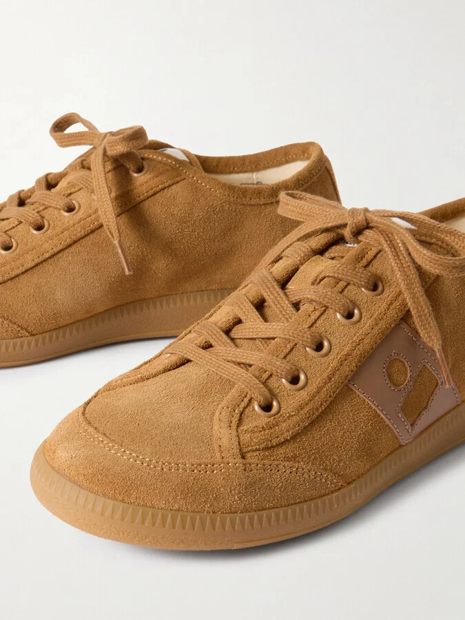 Isabel Marant - Klyce Leather-trimmed Suede Sneakers - Brown - Image 4