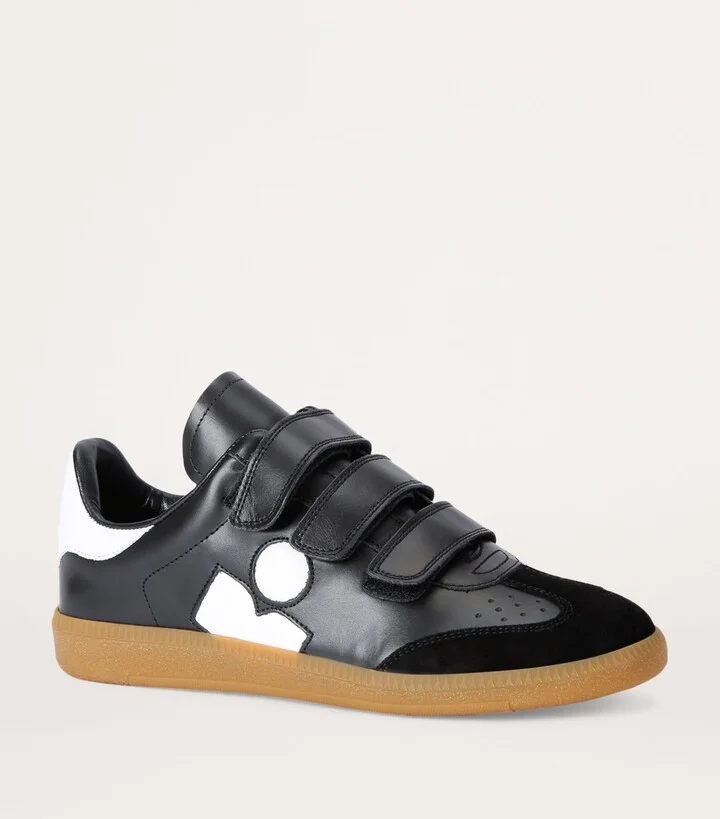 Isabel Marant Leather Beth Logo Sneakers - Image 3