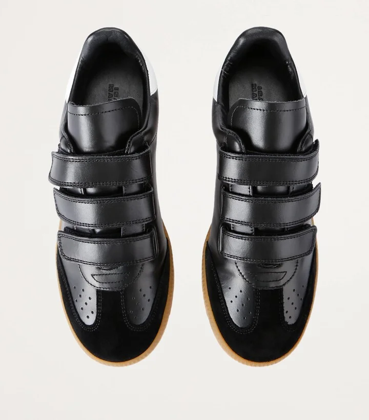 Isabel Marant Leather Beth Logo Sneakers - Image 4