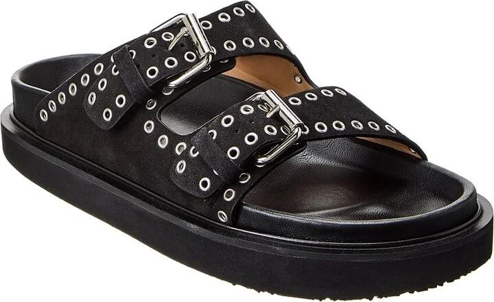 Isabel Marant Lennya Suede Platform Sandal