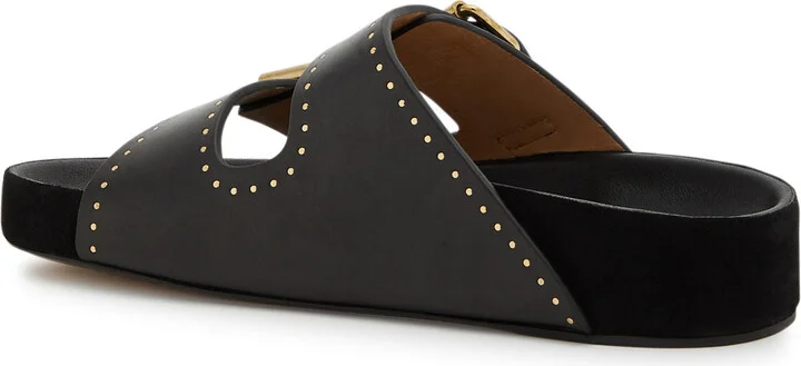 Isabel Marant Lennyo Studded Leather Sliders - Image 2