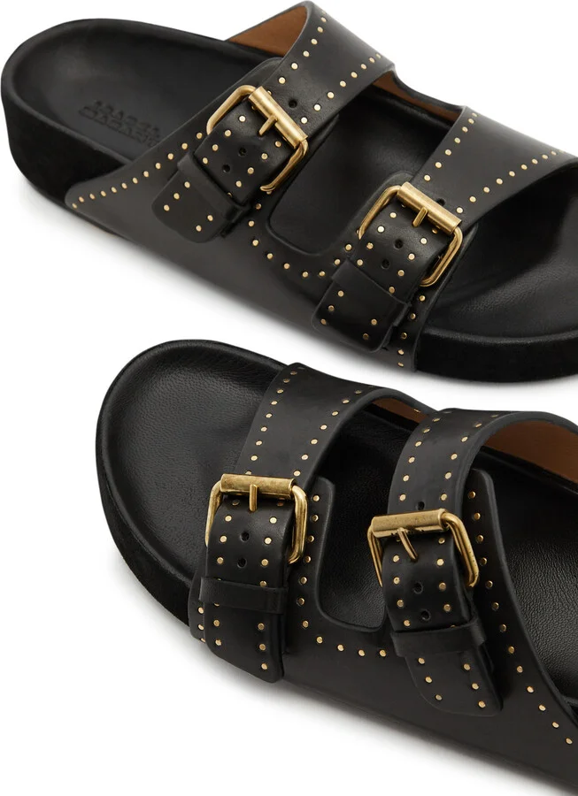 Isabel Marant Lennyo Studded Leather Sliders - Image 3