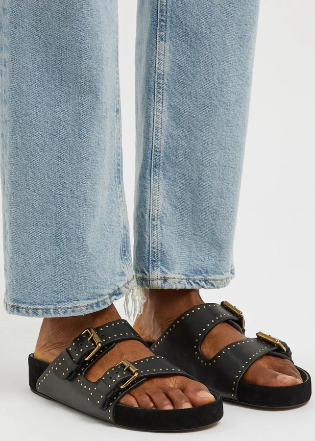 Isabel Marant Lennyo Studded Leather Sliders - Image 5