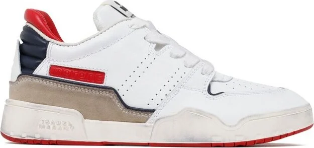 Isabel Marant Logo Embossed Lace-Up Sneakers