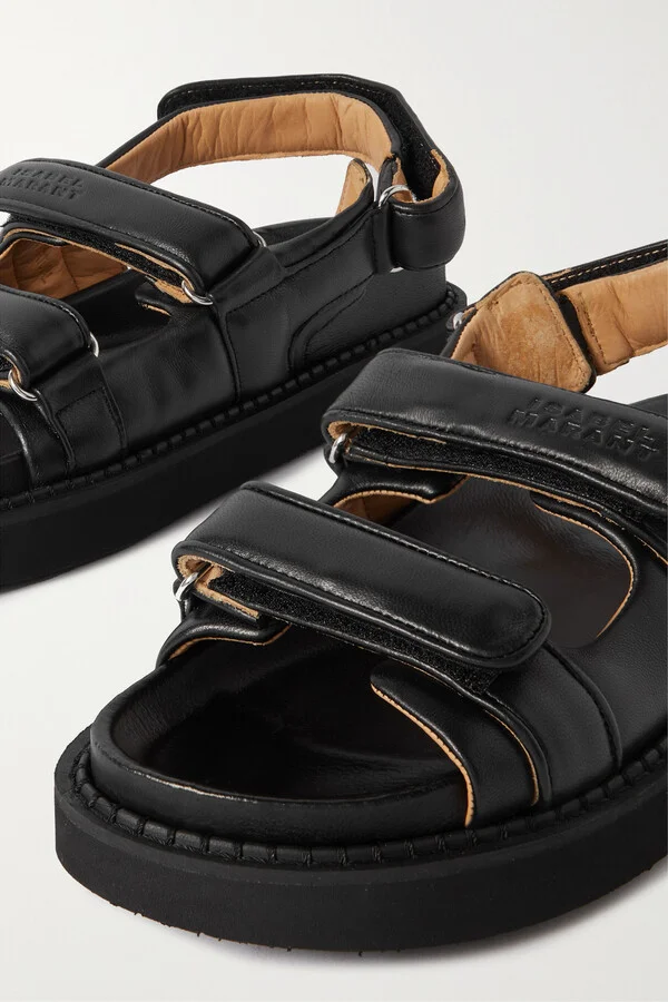 Isabel Marant - Madee Leather Sandals - Black - Image 4