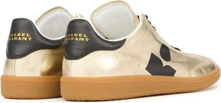 Isabel Marant Metallic Leather Kaycee Sneakers Shoes - Image 4
