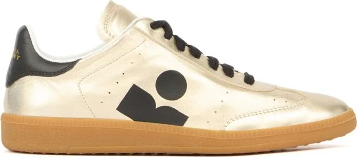 Isabel Marant Metallic Leather Kaycee Sneakers Shoes