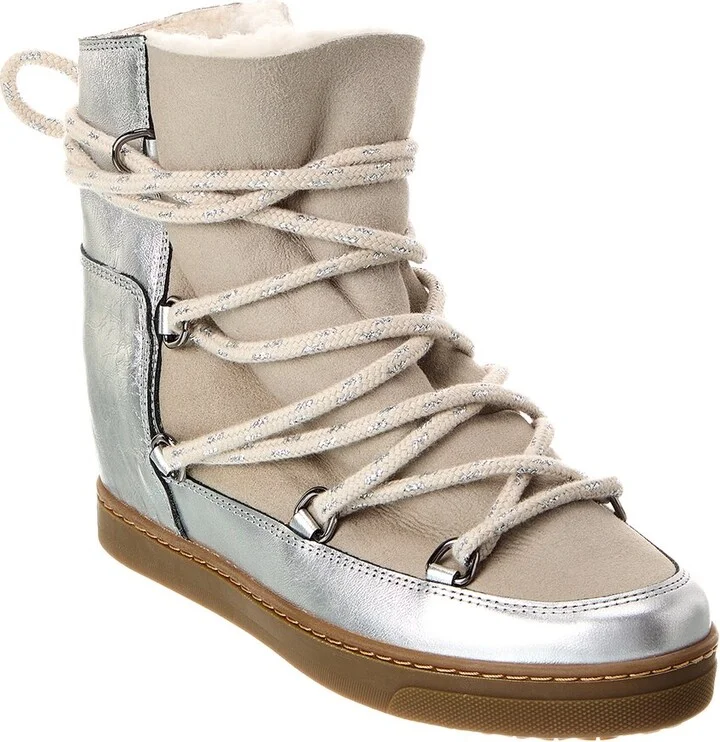 Isabel Marant Nowles Leather Snow Boot