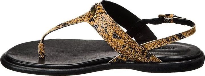 Isabel Marant Nya Snake-Embossed Leather Sandal - Image 2