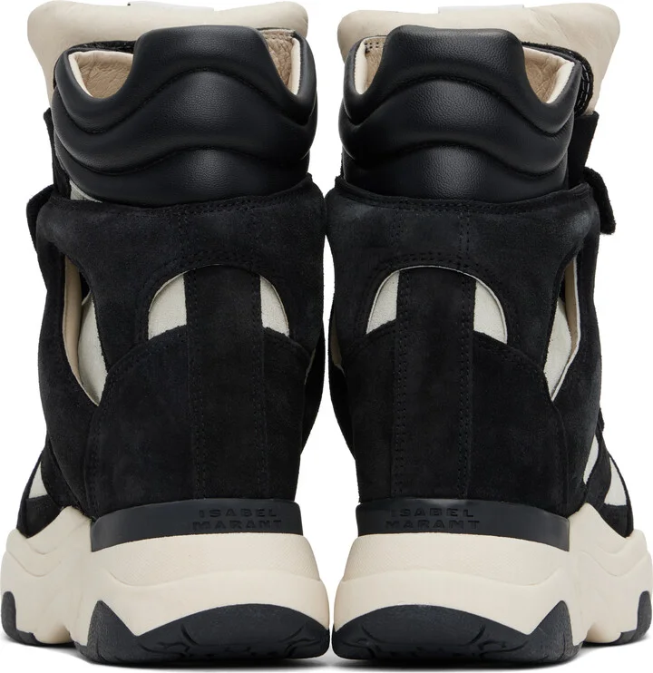 Isabel Marant Off-White & Black Balskee Sneakers - Image 2