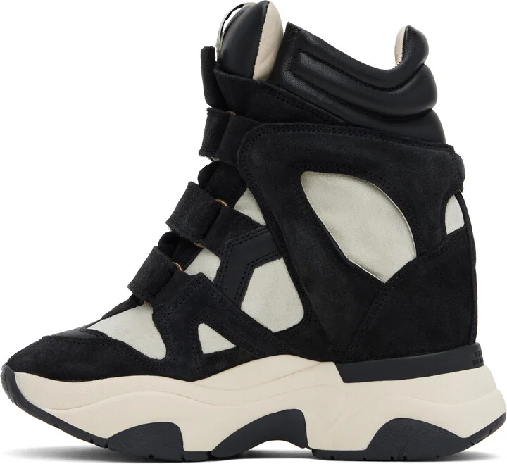 Isabel Marant Off-White & Black Balskee Sneakers - Image 3