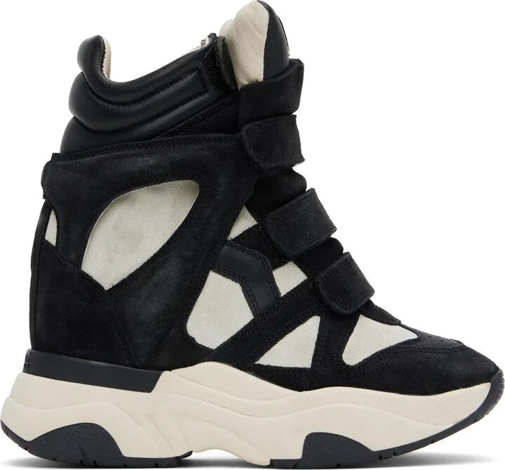 Isabel Marant Off-White & Black Balskee Sneakers