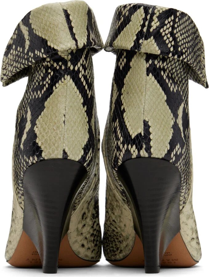 Isabel Marant Off-White & Black Lulya Boots - Image 2