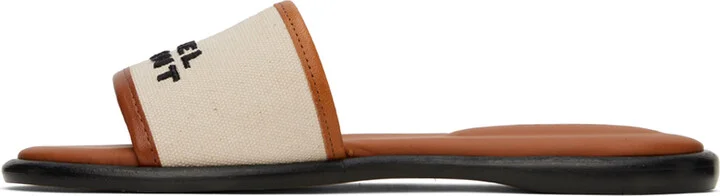 Isabel Marant Off-White & Brown Vikee Sandals - Image 3