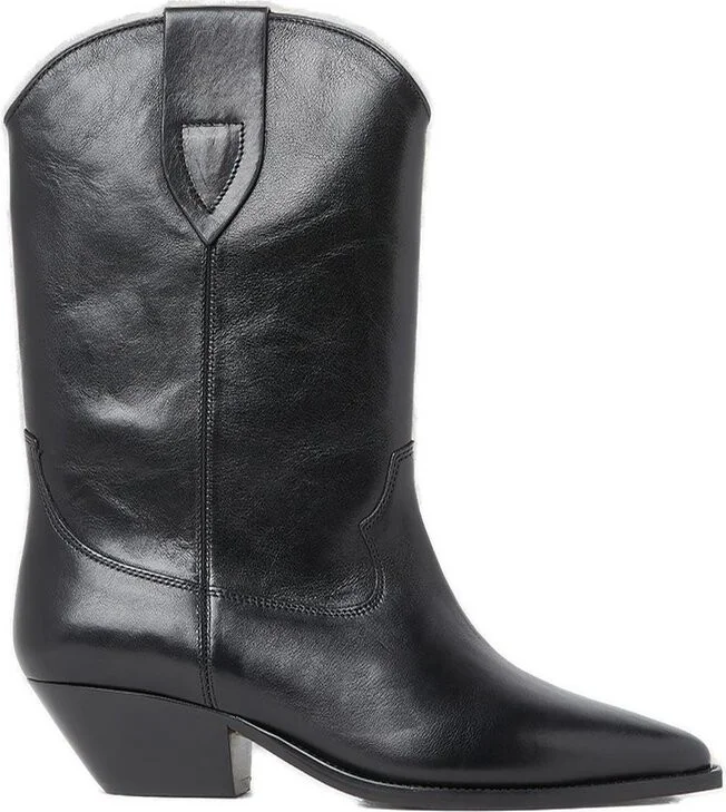 Isabel Marant Pointed Toe Block Heeled Ankle Boots