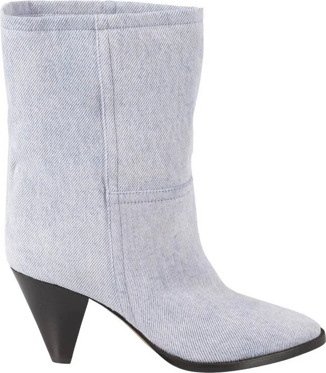 Isabel Marant Pointed Toe Seam Detailed Ankle Boots