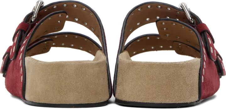 Isabel Marant Red Lennyo Buckle Sandals - Image 2