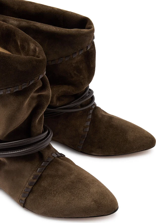 Isabel Marant Sellen Suede Ankle Boots - Image 3
