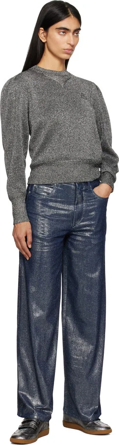 Isabel Marant Silver Beth Sneakers - Image 5