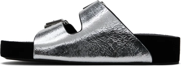 Isabel Marant Silver Lennyo Sandals - Image 3