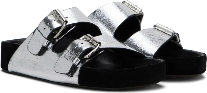 Isabel Marant Silver Lennyo Sandals - Image 4
