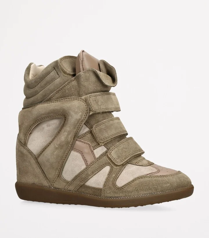 Isabel Marant Suede Bekett Wedge Sneakers 50 - Image 3