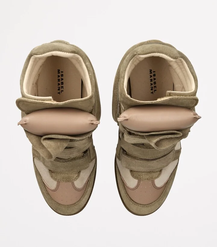 Isabel Marant Suede Bekett Wedge Sneakers 50 - Image 4