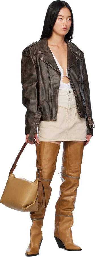 Isabel Marant Tan Lelodie Tall Boots - Image 5