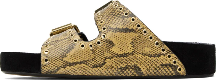 Isabel Marant Tan Lennyo Buckle Sandals - Image 3
