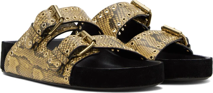 Isabel Marant Tan Lennyo Buckle Sandals - Image 4