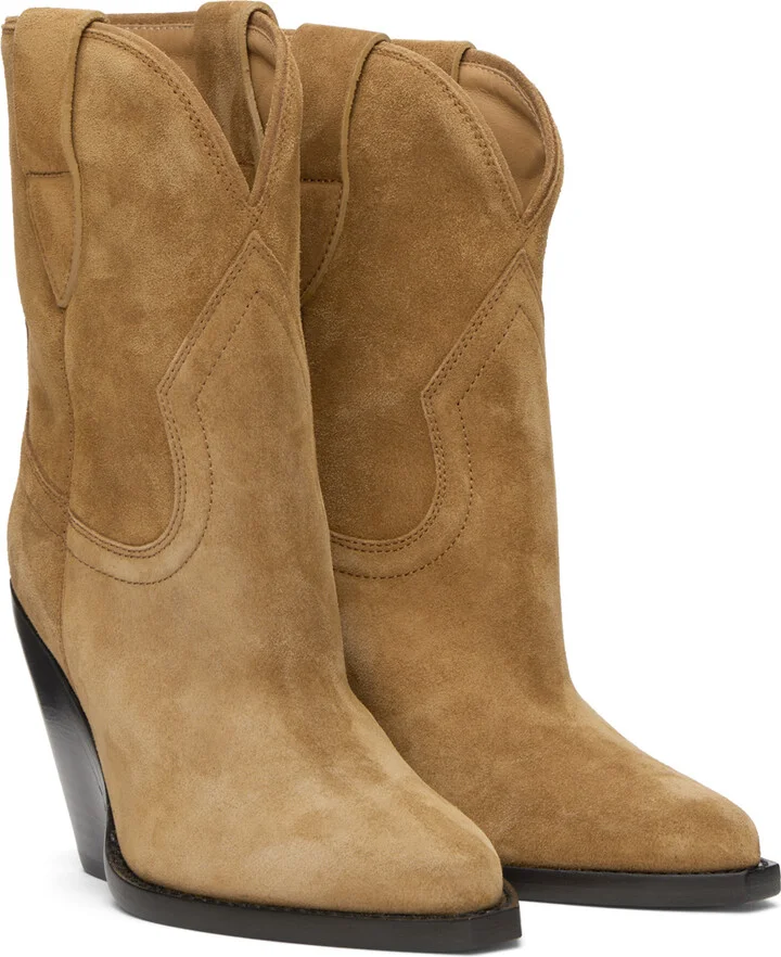 Isabel Marant Tan Leyane Low Boots - Image 4