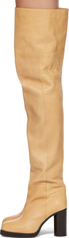 Isabel Marant Tan Lurna Tall Boots - Image 3