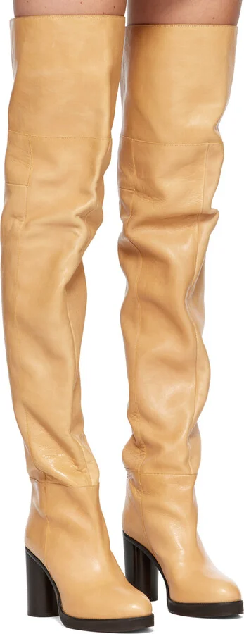 Isabel Marant Tan Lurna Tall Boots - Image 4