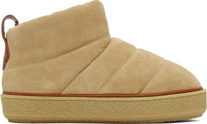 Isabel Marant Tan Suede Pillow Boots