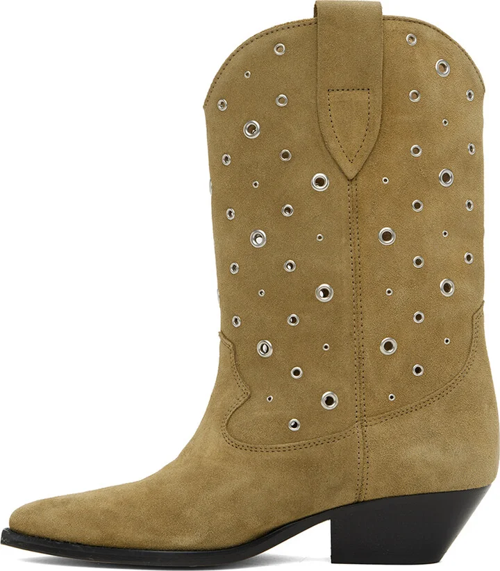 Isabel Marant Taupe Duerto Boots - Image 3
