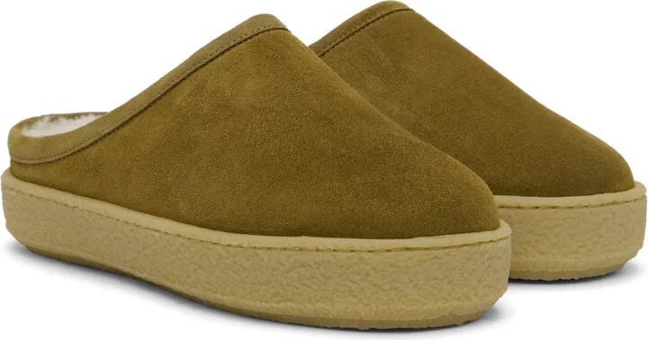 Isabel Marant Taupe Fozee Slippers - Image 4