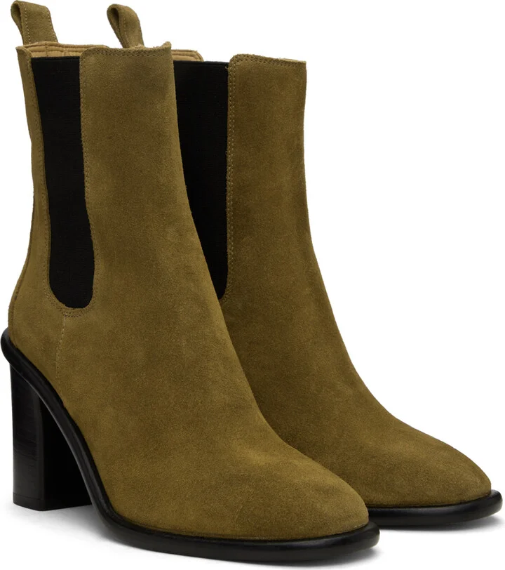 Isabel Marant Taupe Gyllya Boots - Image 4