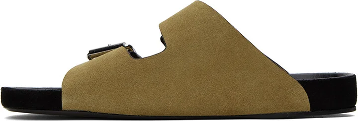 Isabel Marant Taupe Lekson Sandals - Image 3